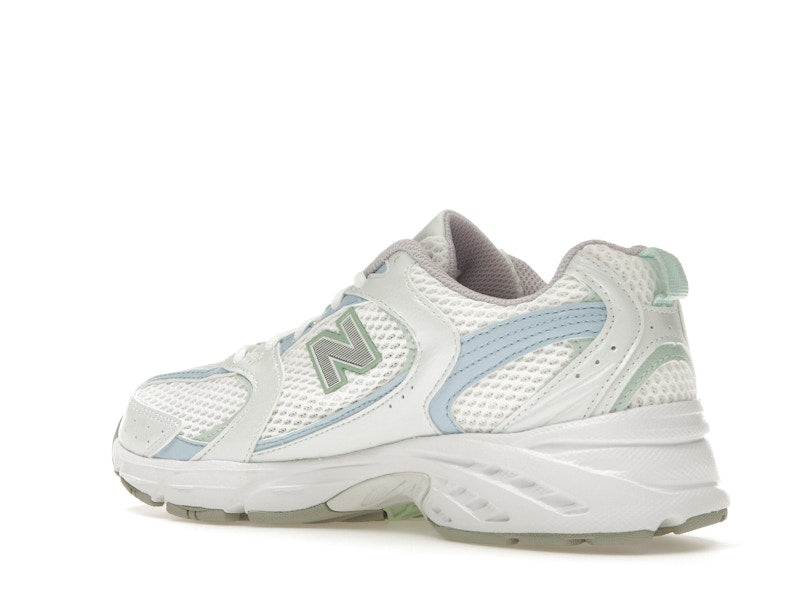 New Balance 530 White Light Chrome Blue Clay Ash - White/Light Chrome Blue/Clay Ash - MR530PC - 22