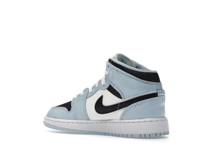 Air Jordan 1 Mid Ice Blue (GS) - Ice Blue/Black-Sail-White - 555112-401 - 22