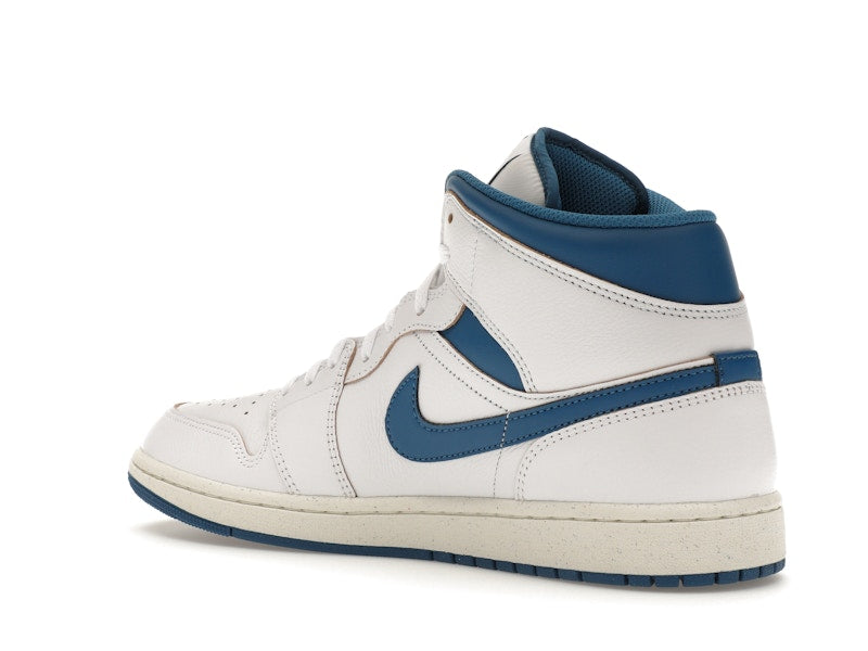 Air Jordan 1 Mid SE Industrial Blue - White/Sail/Industrial Blue - FN5215-141 - 22