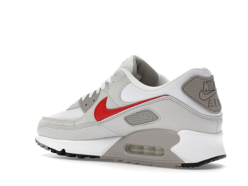 Nike Air Max 90 White College Grey Vast Grey University Red - vue 23