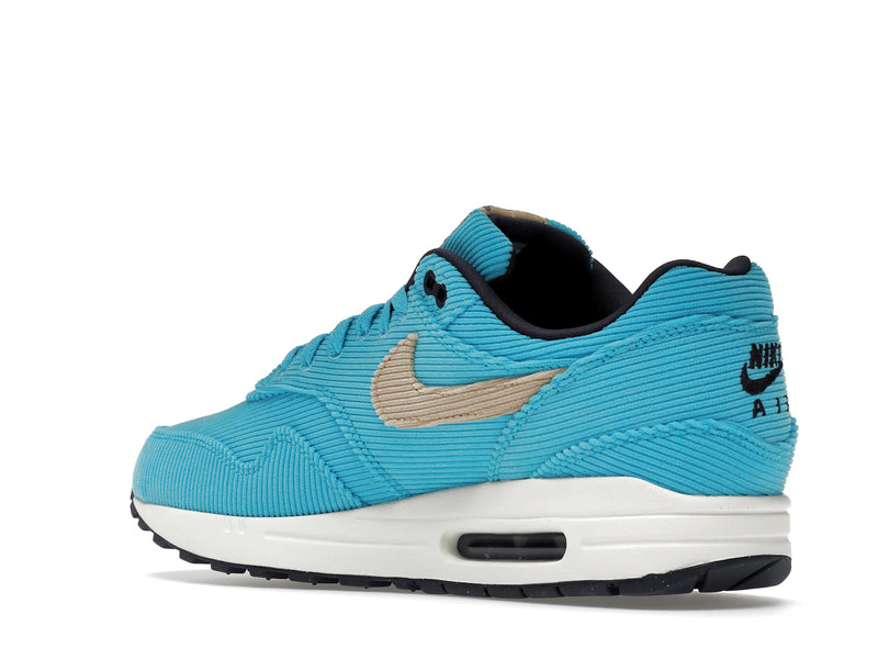Nike Air Max 1 Corduroy Baltic Blue - Baltic Blue/Sesame-Gridiron-Sail - FB8915-400 - 22