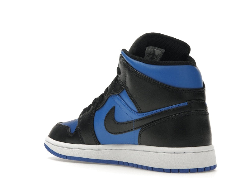 Air Jordan 1 Mid Black Royal Metallic - Black/Black/White/Royal Blue - DQ8426-042 - 23