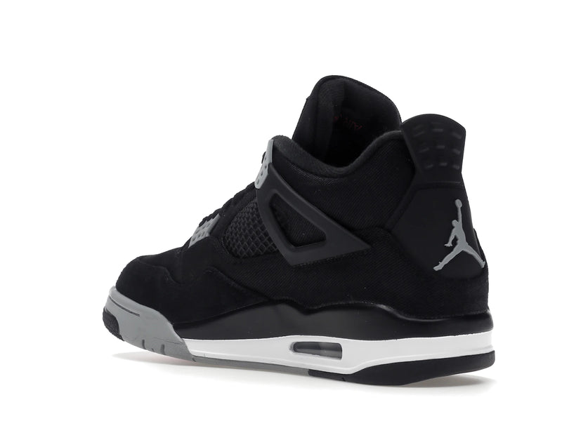 Air Jordan 4 Retro SE Black Canvas - Black/Light Steel Grey/White/Fire Red - DH7138-006 - 23