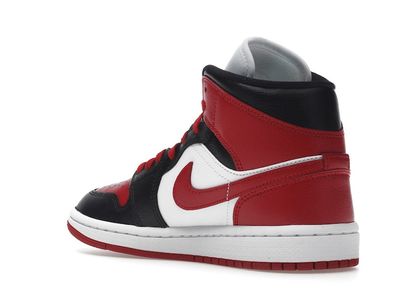 Air Jordan 1 Mid Alternate Bred Toe (W) - White/Red/Black - BQ6472-079 - 23