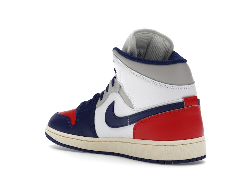 Air Jordan 1 Mid Rare Air - White/University Red/Neutral Grey/Deep Royal Blue - DQ8426-102 - 23