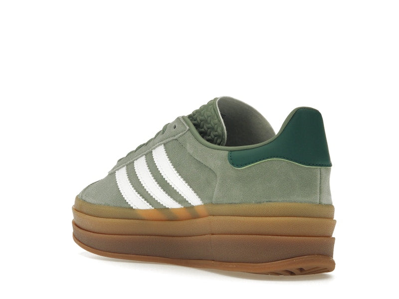 adidas Gazelle Bold Silver Green Gum (Womens) - Silver Green/Cloud White/Collegiate Green - ID6998 - 23