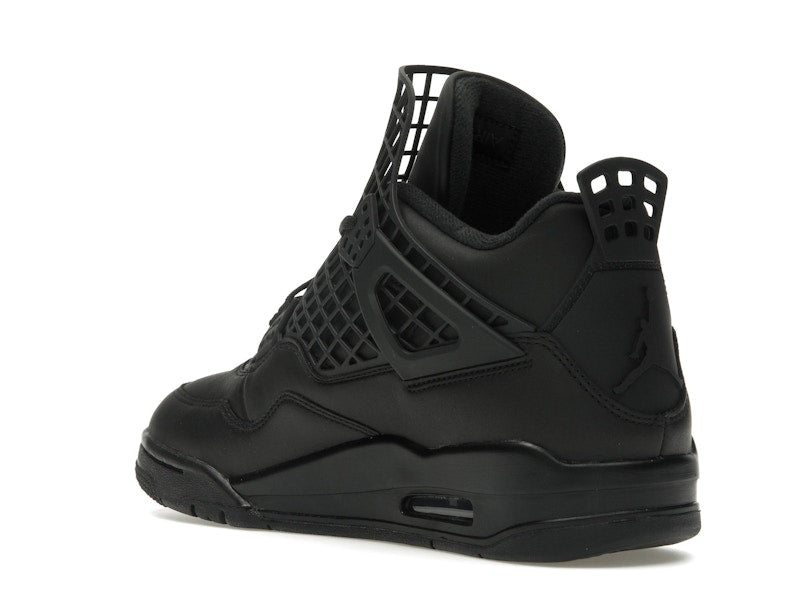 Air Jordan 4 Retro Net Black - Black/Black-Metallic Silver - FN7251-001 - 23