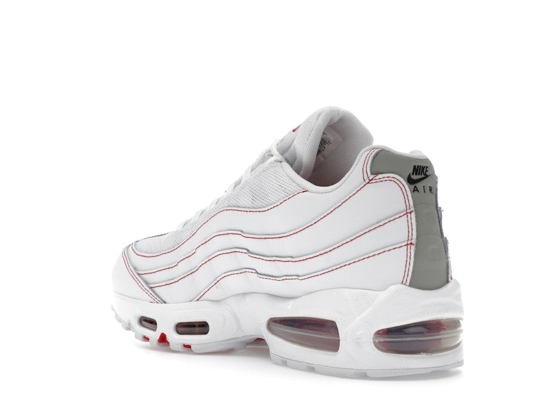 Nike Air Max 95 OG Big Bubble White University Red - White/University Red/Wolf Grey - IB7936-100 - 23