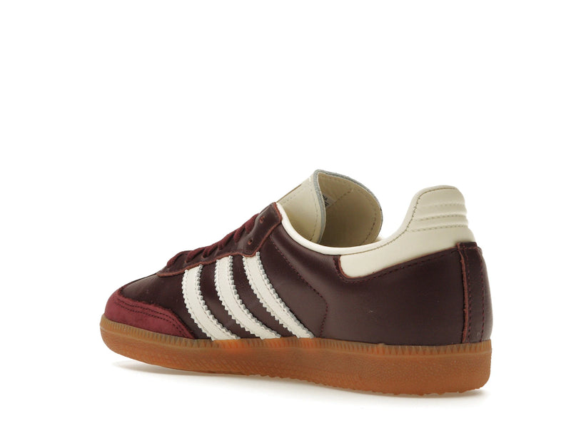 Adidas Samba OG Maroon Gold Metallic - Maroon/Cream White/Gold Metallic - ID0477 - 23