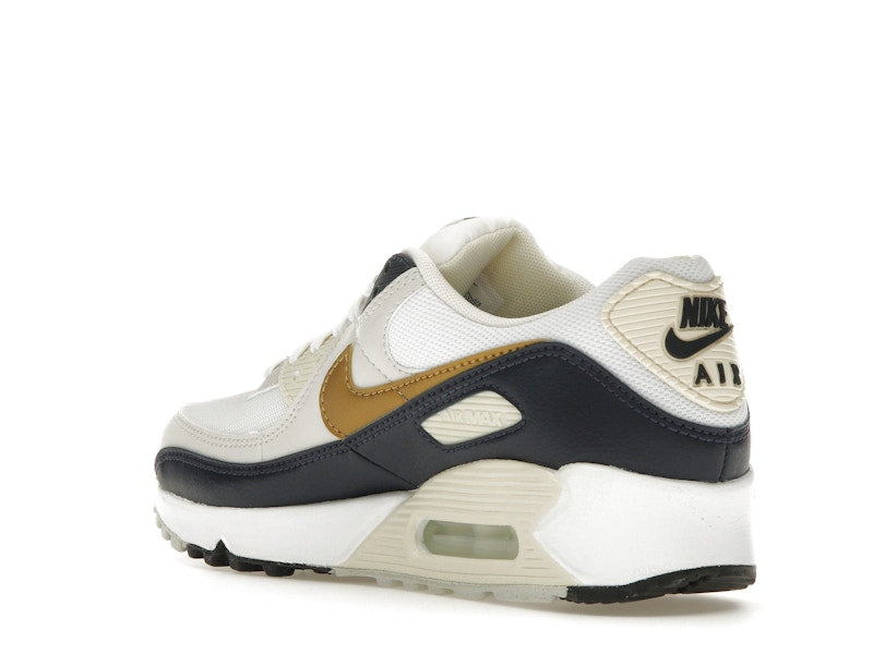 Nike Air Max 90 Olympic (2024) (Women's) - White/Navy/Coconut Milk - HF3444-100 - 23