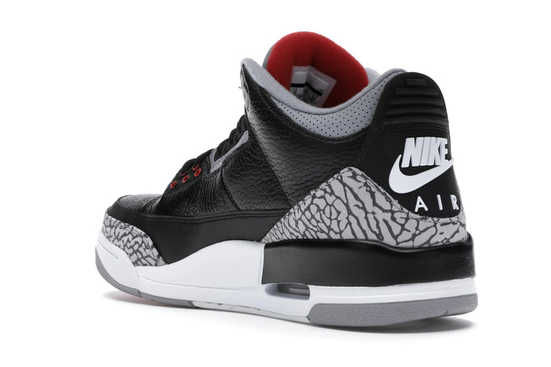 Air Jordan 3 Retro Black Cement (2018) - Black/Fire Red-Cement Grey-White - 854262-001 - 23