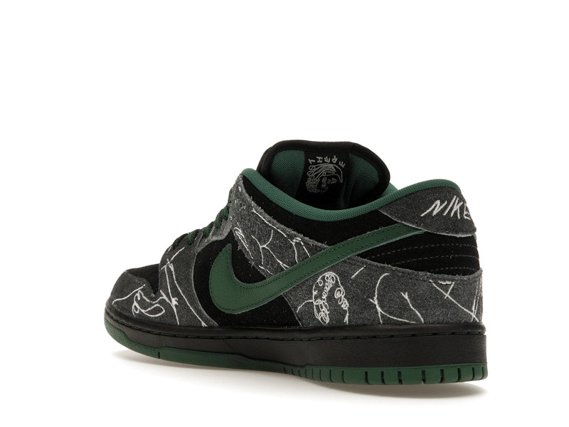 Nike SB Dunk Low There Skateboards - Black/Gorge Green-Summit White - HF7743-001 - 23
