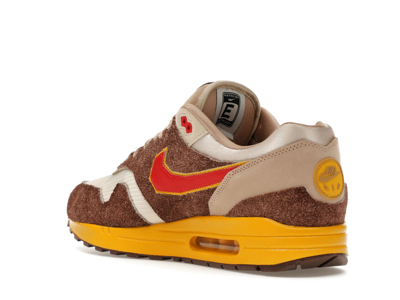 Nike Air Max 1 Swoosh Low Poly Big Head Origins - Light Chocolate/Hemp/Sand Drift/University Red - HV5776-200 - 23