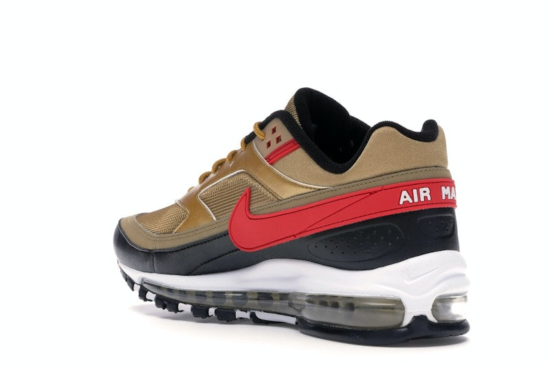 Nike Air Max 97 BW Metallic Gold University Red Black - vue 24
