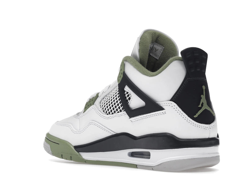 Air Jordan 4 Retro Oil Green (W) - White/Seafoam/Dark Ash/Neutral Grey - AQ9129-103 - 23