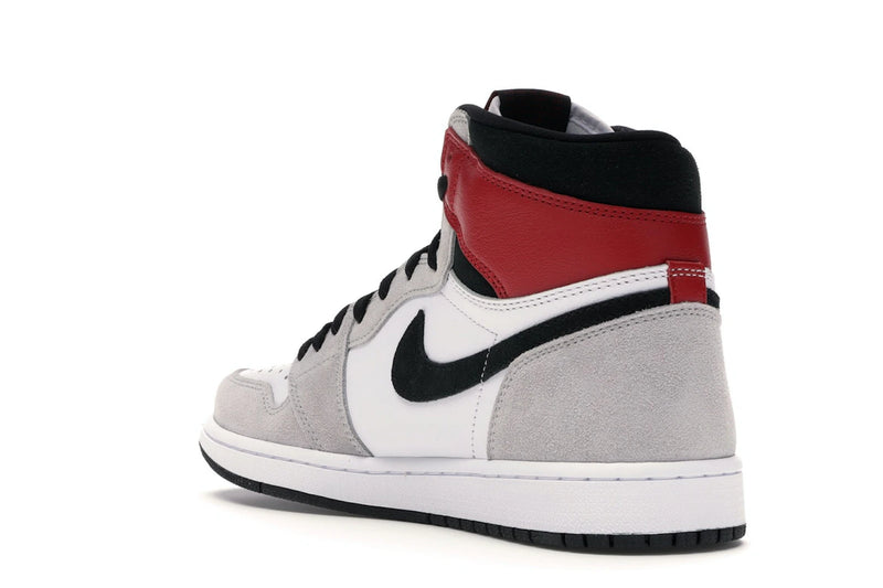 Air Jordan 1 Retro High Light Smoke Grey - White/Black-Light Smoke Grey-Varsity Red - 555088-126 - 23