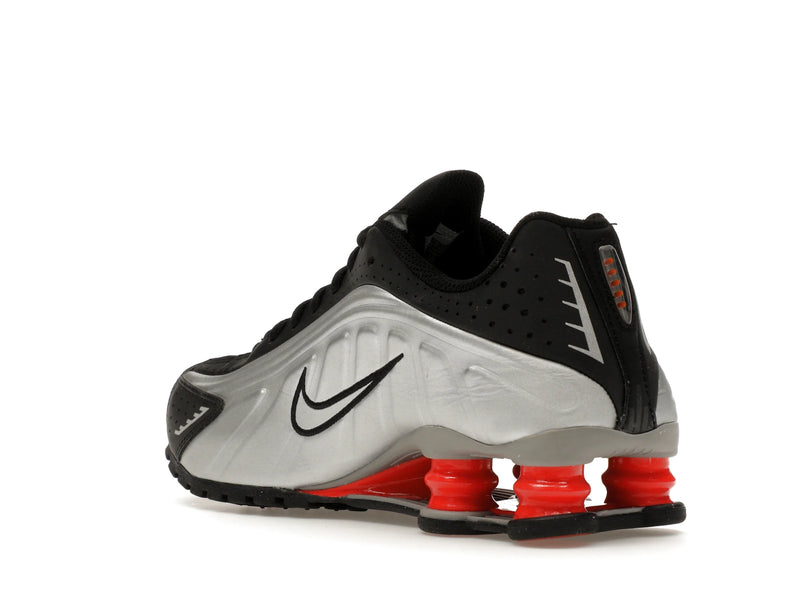 Nike Shox R4 Metallic Silver Black Picante Red (GS) - Metallic Silver/Black/Picante Red/Metallic Silver - CW2626-005 - 23