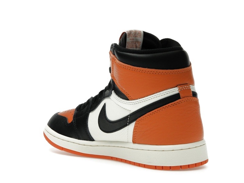 Air Jordan 1 Retro High OG Shattered Backboard (2025) - Black/Black-Sail-Starfish - DZ5485-008 - 23