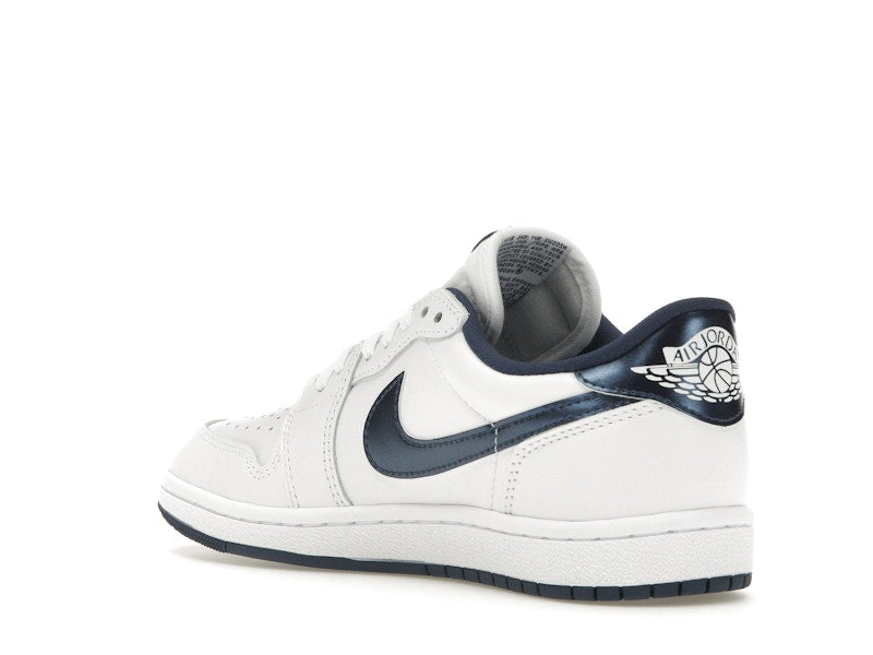 Air Jordan 1 Low 85 Metallic Blue - Summit White/Navy-White - FB9933-141 - 23