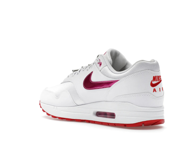 Nike Air Max 1 PRM Valentines Day White - White/University Red/Playful Pink - HV2303-100 - 23