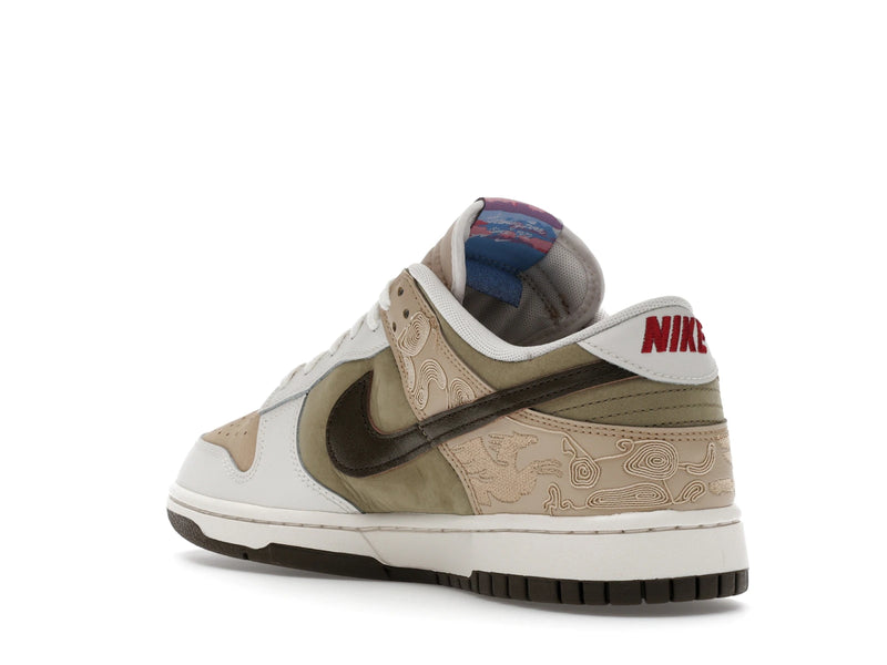 Nike Dunk Low Pegasus Pack Linen Phantom - Linen/Phantom/Neutral Olive/Dark Hazel - IQ1118-220 - 23