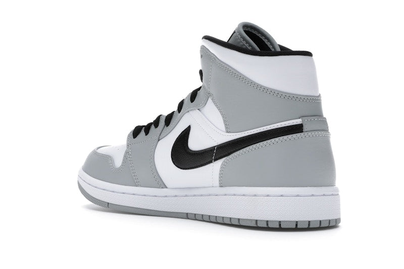 Air Jordan 1 Mid Light Smoke Grey - Light Smoke Grey/Black-White - 554724-092 - 23