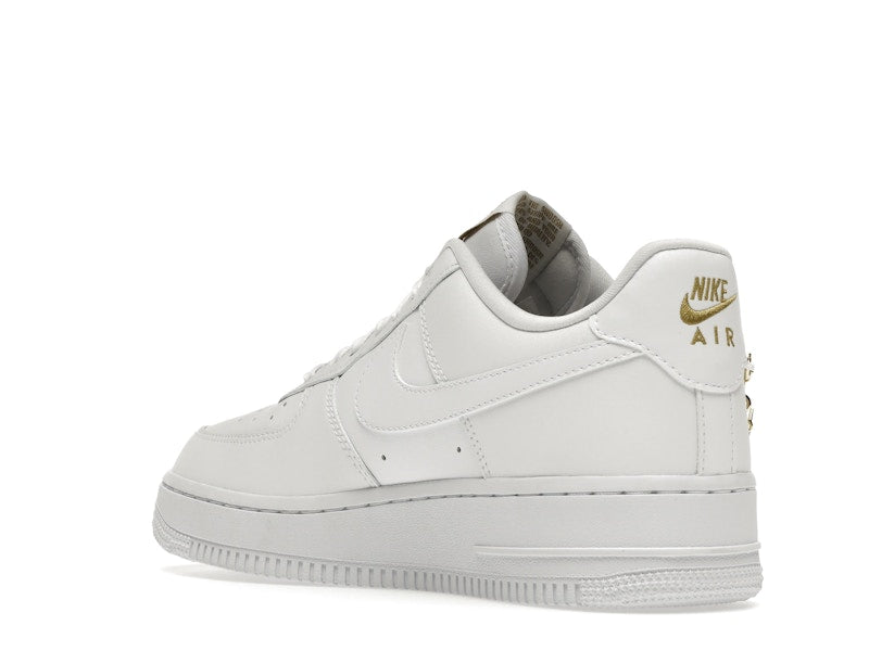 Nike Air Force 1 Low LX White Pendant (Women's) - White/White-Metallic Gold-Flat Gold - DD1525-100 - 23