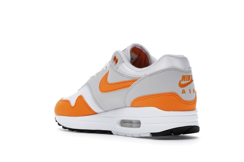 Nike Air Max 1 Anniversary Orange (2020) - White/Magma Orange-Neutral Grey-Black - DC1454-101 - 23