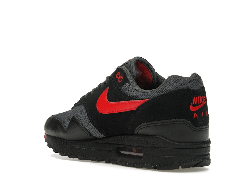 Nike Air Max 1 Essential Vamps - Black/University Red/Iron Grey - FZ5808-008 - 23