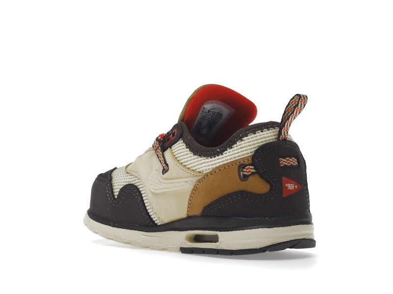 Nike Air Max 1 Travis Scott Cactus Jack Baroque Brown (TD) - Baroque Brown/Lemon Drop/Wheat/Chile Red - DN4170-200 - 23