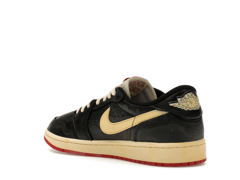 Air Jordan 1 Retro Low OG Nigel Sylvester Better With Time - Black/Muslin/Varsity Red - IB8958-001 - 23