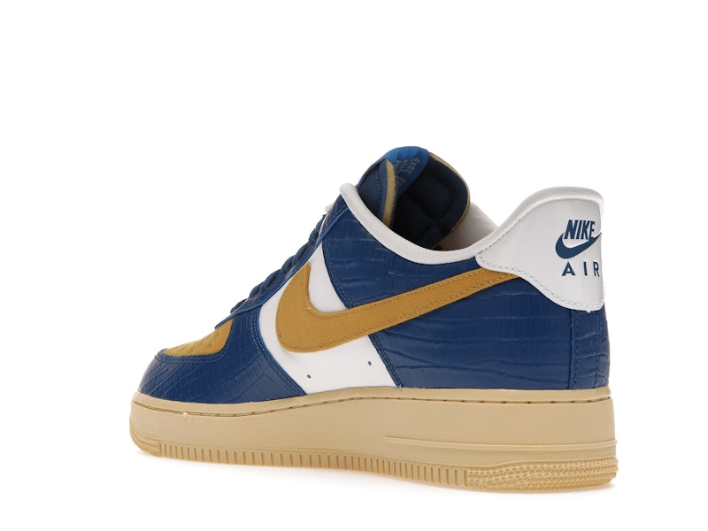 Nike Air Force 1 Low SP Undefeated 5 On It Blue Yellow Croc - Court Blue/White-Goldtone - DM8462-400 - 23