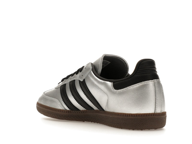 adidas Samba OG Silver Metallic Black Gum (Women's) - Silver Metallic/Core Black/Gum 5 - JI4218 - 23
