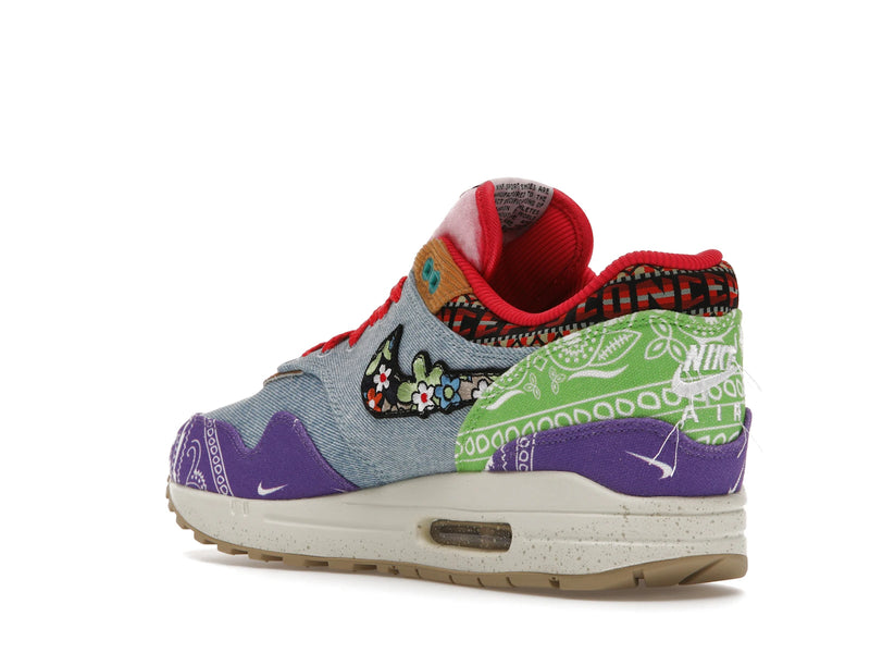 Nike Air Max 1 SP Concepts Denim Paisley - Wild Violet/Multi-Color-Sail - (Special Box) DN1803-500 - 23