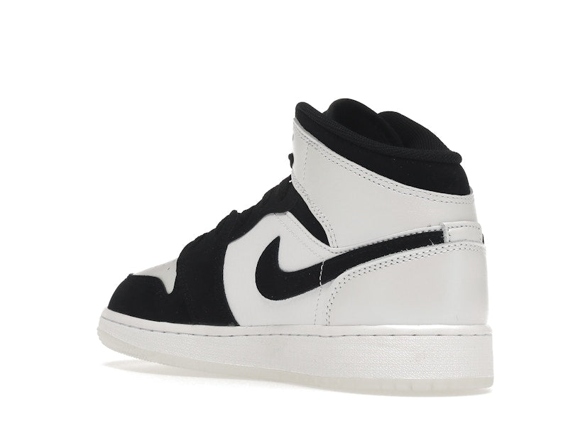 Air Jordan 1 Mid Diamond Shorts (GS) - White/Multi-Color/Black - DN4321-100 - 23