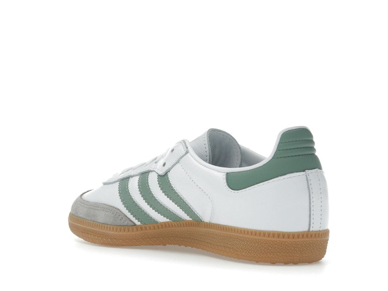 Adidas Samba OG Cloud White Silver Green (GS) - Cloud White/Silver Green/Gum - JP5479 - 23