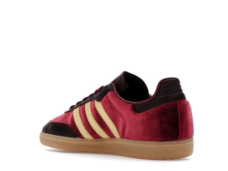 adidas Samba OG Shadow Red Velvet (Women's) - Shadow Red/Maroon/Gum - JS1394 - 23