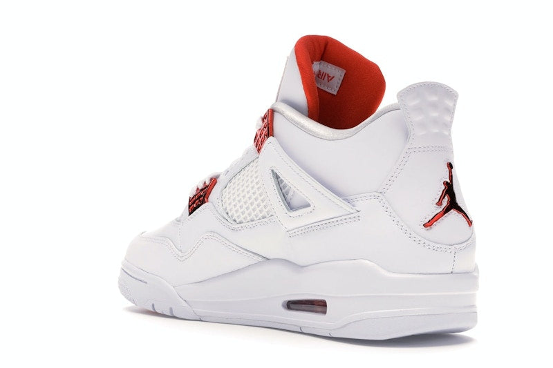 Air Jordan 4 Retro Metallic Orange - White/Metallic Silver-Team Orange - CT8527-118 - 23