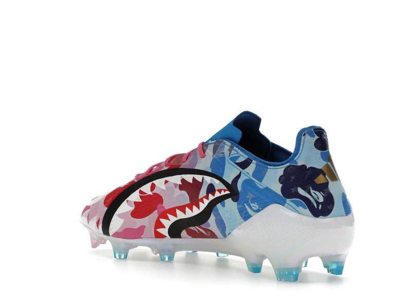 Adidas F50 Elite Fg Bape Multi Camo - Clear Pink/Cloud White/Icey Blue - JS0573 - 23