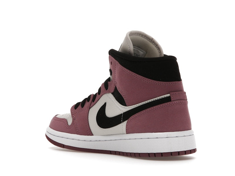 Air Jordan 1 Mid Berry Pink (W) - Light Mulberry/Light Bone/White/Black - DC7267-500 - 23