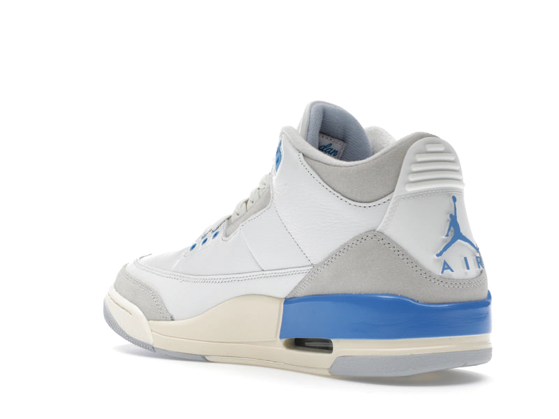 Air Jordan 3 Retro Lucky Shorts - Summit White/Hydrogen Blue-Legend Blue-Photon Dust-Pure Platinum-Sail - CT8532-101 - 23