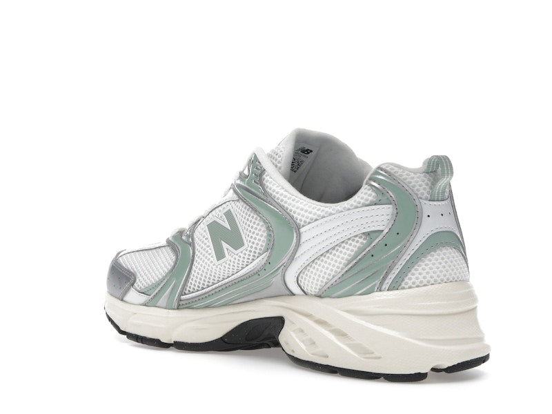 New Balance 530 Silver Metallic Mosaic Green - detail view