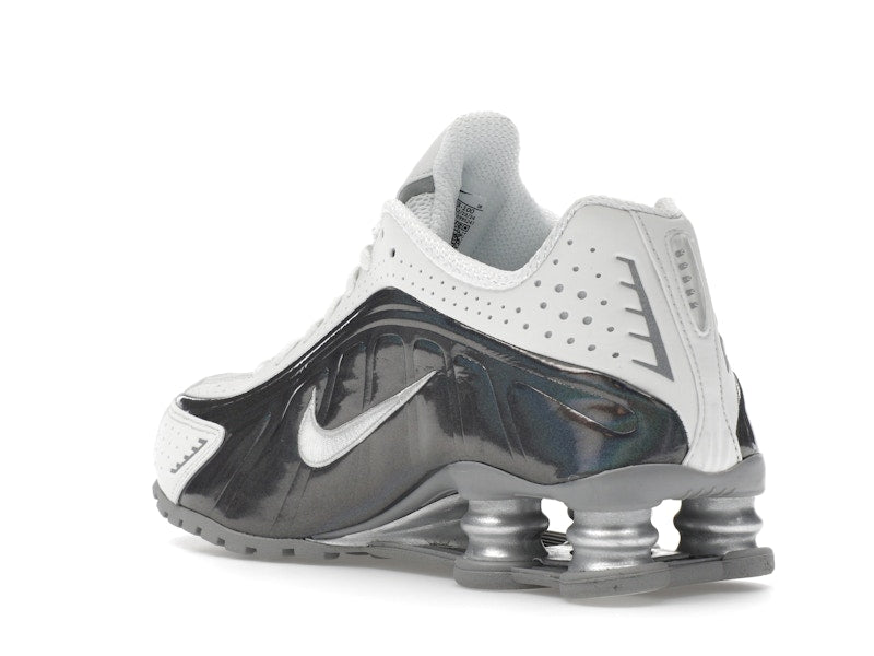 Nike Shox R4 White Iridescent - Summit White/Hydrangeas/Metallic Silver/Summit White - IB7703-100 - 23