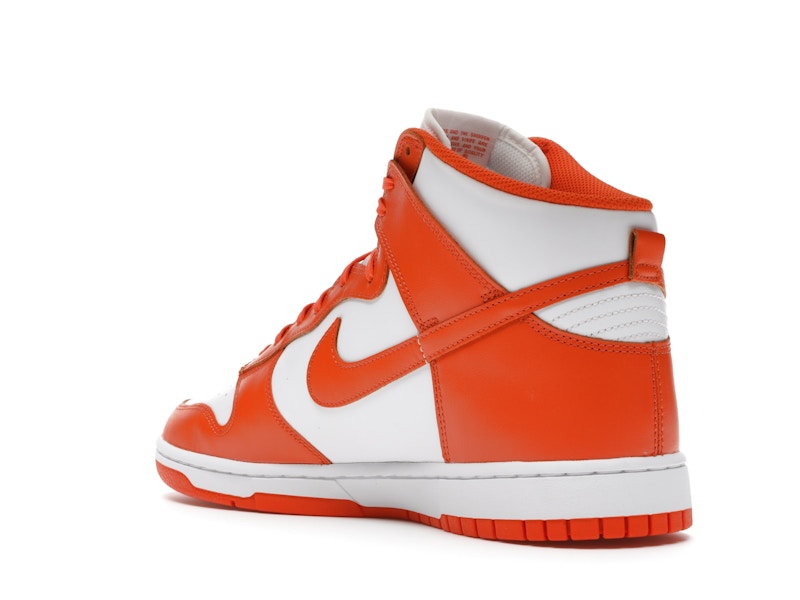 Nike Dunk High Syracuse (2021) - White/Orange Blaze - DD1399-101 - 23