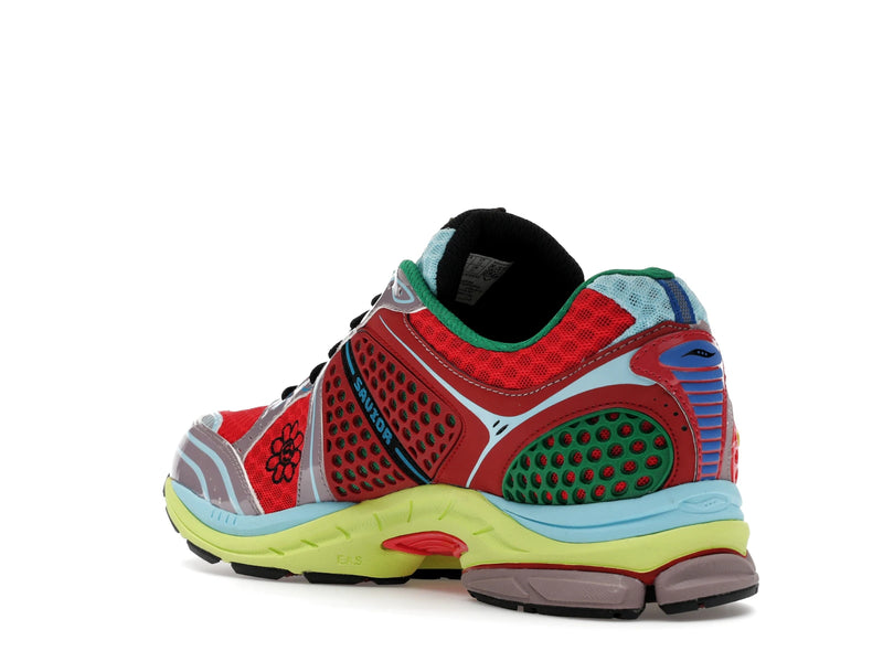 Saucony Progrid Triumph 4 Jae Tips Flowers Grow Uptown Poison Ivy - Red/Yellow/Multi-Color - S70966-1 - 23