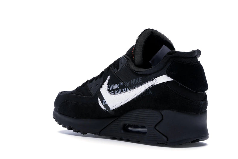 Nike Air Max 90 Off White Black - Black/Black-Cone-White - AA7293-001 - 23