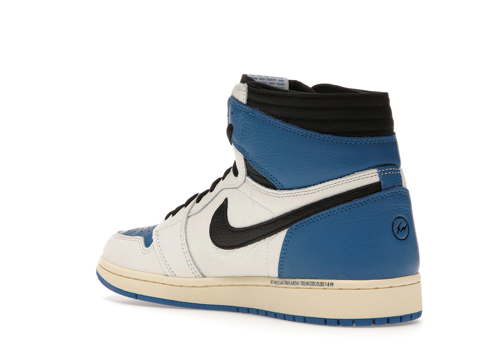 Air Jordan 1 High OG SP Fragment Design X Travis Scott - Sail/Black-Military Blue-Shy Pink - DH3227-105 - 23