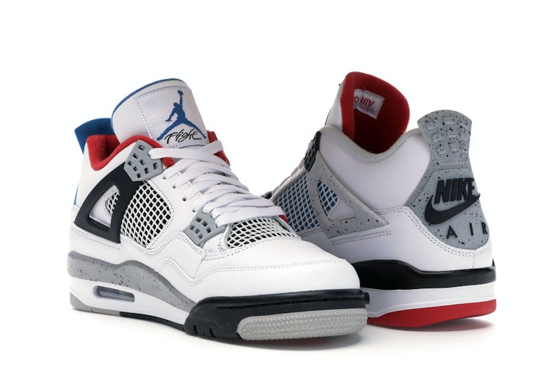 Air Jordan 4 Retro What The - White/Military Blue-Fire Red-Black-Cement Grey - CI1184-146 - 23