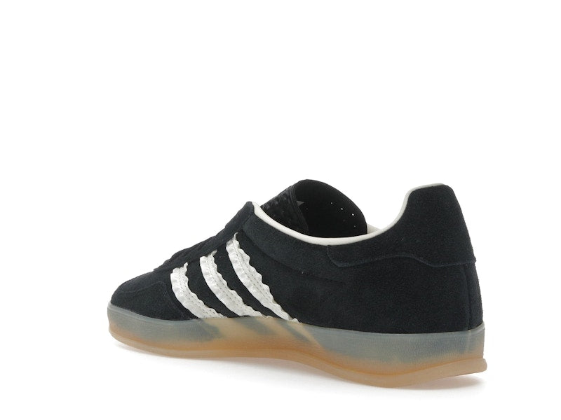 adidas Gazelle Indoor Core Black Cream White Gum (Women's) - Core Black/Cream White/Gum - JS1412 - 23