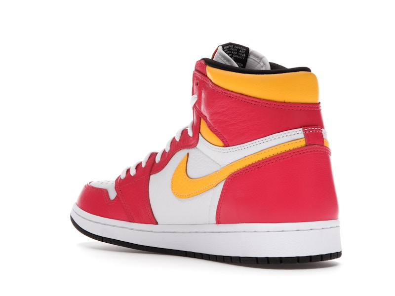 Air Jordan 1 Retro High OG Light Fusion Red - Light Fusion Red/White-Laser Orange-Black - 555088-603 - 23